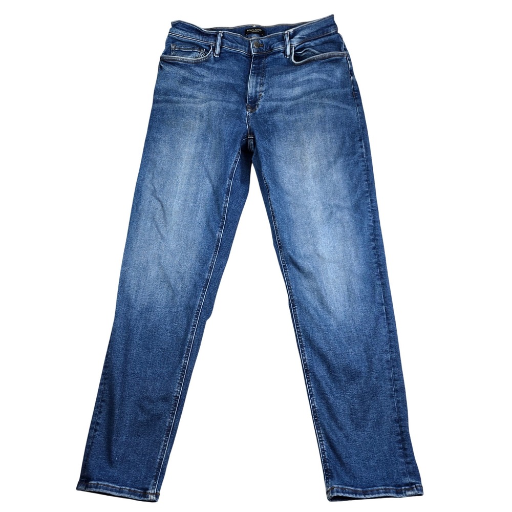 Banana Republic Tapered‎ Fit Jeans Mens 36x34 (36x33) Blue Medium Wash Stretch